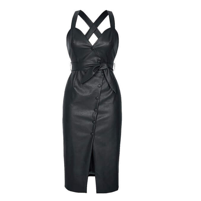 Leather Dresses Designs #DRW024