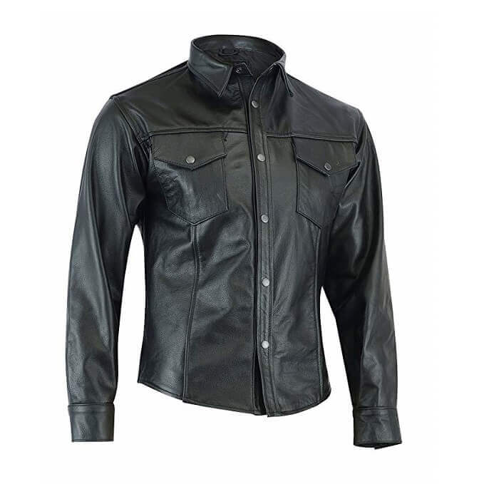 Leather Shirts Designs #SRM001
