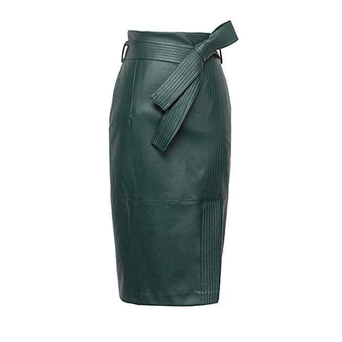 Leather Skirts Designs #SKW011